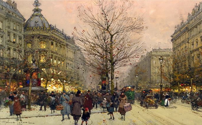 Eugene Galien-Laloue - Les Grands Boulevards, Paris | MasterArt